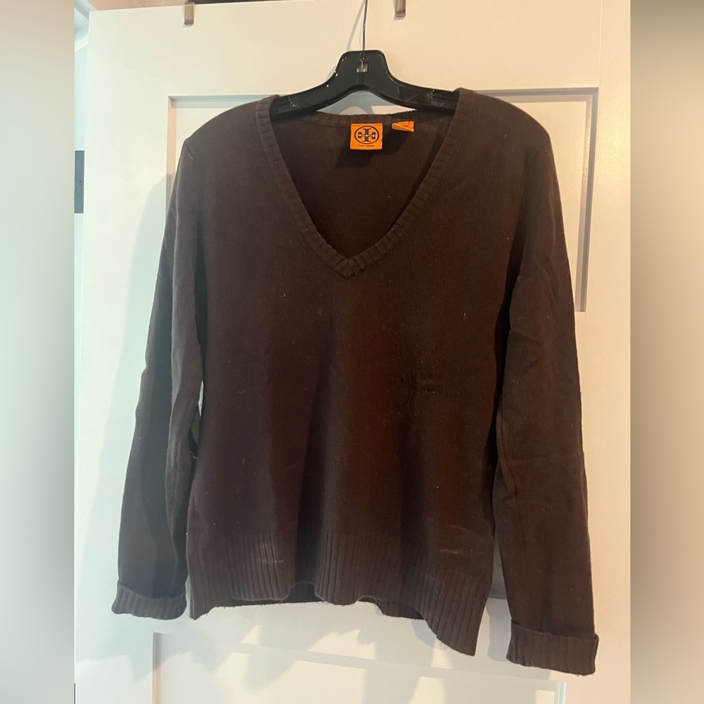 Tory Burch 100% Cashmere V-Neck Sweater Size M